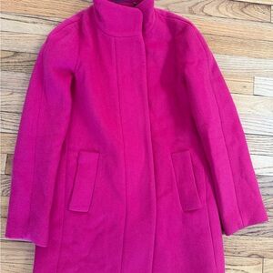 J. Crew Vibrant Pink Coat